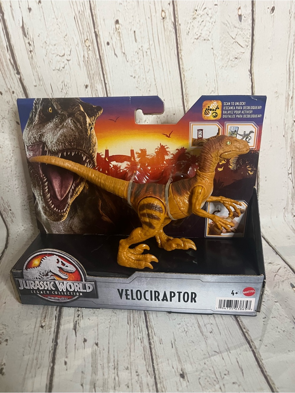 JURASSIC WORLD Legacy Collection Orange Velociraptor Dinosaur 2022
